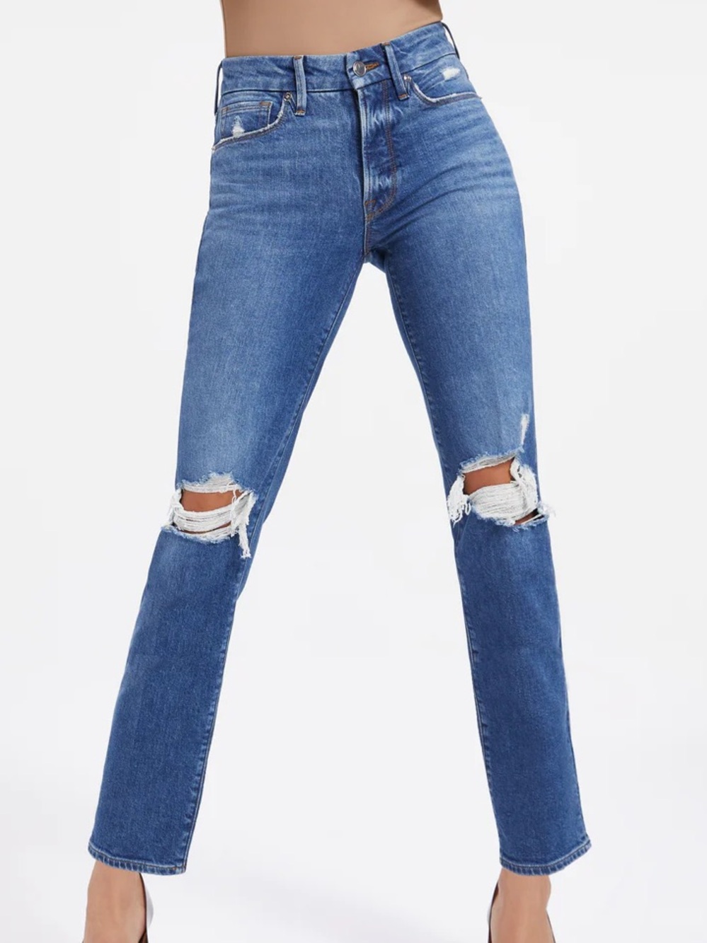 Good American Good Legs Straight Jeans